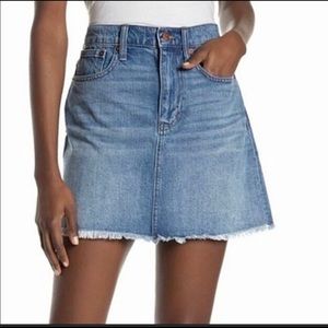 Madewell Rigid Denim A-line skirt